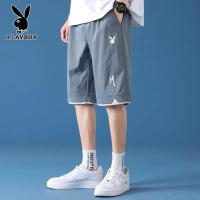 ราคา PLAYBOY กางเกงขาสั้นผู้ชายกางเกงใส่ด้านนอกผ้าวิสคอสแบบบางสำหรับฤดูร้อนกางเกงกีฬาห้าส่วนทรงหลวมลำลองแบรนด์ยอดนิยมสำหรับผู้ชาย (15370710099)