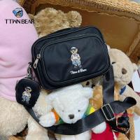 ราคา TTWN BEAR กระเป๋าสะพายข้าง2ซิป 8 5นิ้ว สายสปอร์ต แถมใบลูก1ใบ ผ้ากันน้ำปักหมี (21292817732)