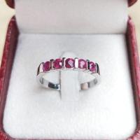 ราคา แหวนแถวพลอยทัยทิม พลอยเพทายดิบ แหวนพลอยแท้ แหวนเงินแท้ 92 5 จากจันทบุรี (18430828292)