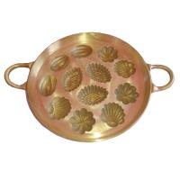 ราคา ถาดทำขนมไข่ ขนมครกสิงคโปร์ ชนิด 4 ลายจำนวน 12 ช่อง สำหรับทำขนมไข่ ขนาดถาด 9 นิ้ว ความยาวรวม 12 นิ้ว ผลิตจากทองเหลืองแท้ (17578157358)
