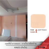 ราคา KINZO 18 ลิตร สีน้ำทาบ้าน ชนิดด้าน สีทาบ้าน และสีทาฝ้าทาเพดาน สำหรับทาภายใน ขนาด 23 กก หรือ 5 แกลลอน (14690573451)