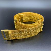 ราคา Belts Jewelry โลหะผสมเข็มขัด สำหรับชุดไทย ลายไทย สายเข็มขัด สีทอง สีเงินที่ กุหลาบทองbelt (21412356845)