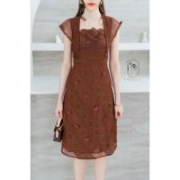 ราคา เดรสลูกไม้ ปักกุหลาบ Love lady (19489211900)
