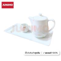 ราคา JUNIMO Set กาน้ำร้อน จานรอง กาช็อต การบินไทย ลายกล้วยไม้ (21486017438)