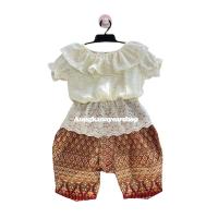 ราคา ชุดไทยเด็ก ชุดไทยเด็กผู้หญิง ชุดไทยโจงกระเบนเด็ก ชุดไทยใส่ไปโรงเรียน ชุดไทยเด็กโต เสื้อลูกไม้ โจงกระเบน (14291992903)