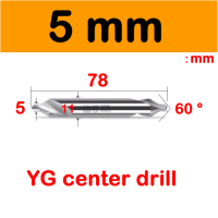ราคา ดอกนำศูนย์ HSS 60องศา ยี่ห้อ YG สีเงิน CENTER DRILL HSS (7917973864)