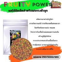 ราคา Fruity Power อาหารอัดเม็ดสำหรับนกกรงหัวจุก แบ่งขาย 250G 500G 1KG (21397780186)