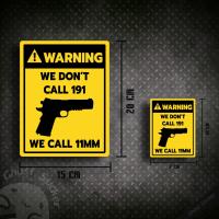 ราคา สติกเกอร์รูปปืน Colt M45A1 สติกเกอร์ติดรถยนต์ สติกเกอร์ป้ายคำเตือน มี2ขนาด (16139396921)