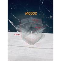 ราคา ส่งฟรี ถ้วยพลาสติก สี่เหลี่ยมพร้อมฝา MC เบอร์ 001 002 003 MC001 MC002 MC003 (19260559913)