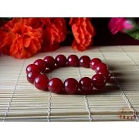 ราคา สร้อยข้อมือหินนำโชคสีแดงโกเมน ขนาด13มม Lucky stone by maleeshop (10429860837)