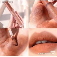 ราคา NEE CARA N 1961 06 ลิปกลอสจุ่มแมท นีคาร่า เบอร์ 06 CHOCOLATE CAKE เนื้อสีส้มอมน้ำตาลตุ่นๆ แต่งลุคเท่สุดๆ เนื้อแมทสวยติดทนกันน้ำ ไม่เป็นคราบน (16663190453)