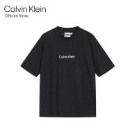 ราคา CALVIN KLEIN เสื้อยืดผู้ชาย ทรง Relaxed รุ่น 40HM228 BAE สีดำ (21422311127)