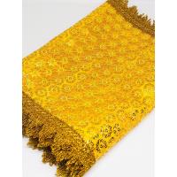 ราคา ผ้าสไบห่มพระพุทธรูปสำหรับองค์พระหน้าตัก 40 นิ้ว ความยาว 2 เมตร ลายดอกพิกุลสีเหลืองทอง (14486849317)