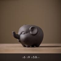 ราคา Spot parcel post Creative Purple Sand Elephant Tea Ornaments Decoration Cute Animal Elephant Handmade Tea Soaked Tea Tea Table Tea Table Decoration (20888303166)