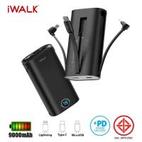 ราคา 24 ชั่วโมงจัดส่ง ชาร์จแบบพกพา แบตเตอรี่สำรอง สร้างขึ้นใน 3 สาย 9000mAh ขนาดกะทัดรัด USB C พาวเวอร์แบงค์ชาร์จเร็ว 18W PD พร้อมจอแสดงผล LED เข้ากันได้กับ iPhone 14 13 12 Samsung Google พิกเซล OnePlus แ 