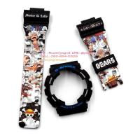 ราคา กรอบสาย G SHOCK แท้ สีดำด้าน สกรีนลาย One Piece Luffy Gear 5 ใส่ได้กับรุ่น GA 100 GA 110 GA 120 GAX 100 GD 100 (15957196394)
