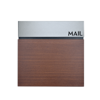 ราคา MamxShop HATO ตู้จดหมาย SILVER ขนาด 37x10x37 ซม สีน้ำตาล (18029473112)