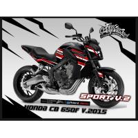 ราคา สติ๊กเกอร์แต่งลายรถ HONDA CB 650F V 1 ปี 2015 ลาย Sport V 2 (7168732464)