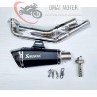 ราคา Sale คอท่อ งานแสตนเลส สำหรับ Yamaha New R15 MT 15 XSR 155 พร้อมปลายท่อ Akapovic Shorty มีหู งานดีมาก (21239803527)