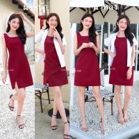 ราคา Common Cold Dress รุ่น Red Velvet สีแดงเลือดหมู (17105762731)