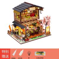 ราคา DIY ห้องขนาดเล็กสร้างสรรค์ของขวัญโมเดลอาคารประกอบสไตล์ญี่ปุ่นร้านซูชิของขวัญวันเกิดทำด้วยมือ (14484576140)