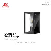 ราคา SL LIGHTING Outdoor Wall Lamp โคมไฟติดผนังภายนอก รุ่น SL 10 2102W BK (18668690905)