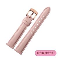 ราคา เหมาะสำหรับสายนาฬิกา DW สายนาฬิกาหนังหัวเข็มขัดหนังแท้สำหรับผู้ชายและผู้หญิงสีขาวสีดำดอกซากุระสีชมพู28 36 40mm (9726183616)