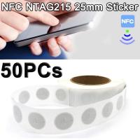 ราคา บัตร RFID NFC แบบ NTAG215 NFC 215 TAG High Performance Stickers Lables Compatible TagMo 25mm NFC Sticker (3500350610)