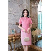 ราคา All Ladies เดรสสผ้าไหมลูกไม้เลื่อมแต่งคอปีน ผ้าลูกไม้สวยๆแต่งรอบคอ งานสวยดูหรูหรา มีให้เลือก 2 สีนะคะรุ่นนี้ (20657408775)