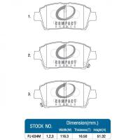 ราคา COMPACT NANO X ผ้าเบรคสำหรับ TOYOTA VIOS YARIS (19533768774)