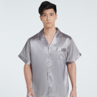 ราคา Vana Sleepwear ชุดนอนซาตินชาย Vana แขนสั้นขายาว สีพื้น (7163856214)
