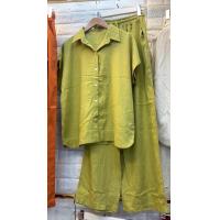 ราคา linen shirt set ชุดเซ็ตลินิน ชุดเซตลินินขายาว เสื้อลินิน กางเกงลินิผ้าลินิน สีหวานอย่างดี (12687506639)