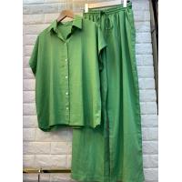 ราคา linen shirt set ชุดเซ็ตลินิน ชุดเซตลินินขายาว เสื้อลินิน กางเกงลินิผ้าลินิน สีหวานอย่างดี (12687506643)