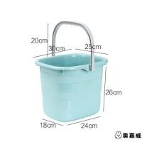 ราคา ถังเก็บน้ำพลาสติกทรงสี่เหลี่ยมผืนผ้าแบบหิ้วเพิ่มความหนาถังแช่เท้าไม้ถูพื้นใช้ในบ้านไซส์ใหญ่ถังพลาสติกถังสี่เหลี่ยมขนาดเล็กถังซักผ้า (21374652103)