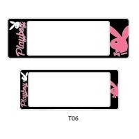 ราคา กรอบป้ายทะเบียนรถยนต์กันน้ำ ลายPlayboy ชมพูT06 (11043251155)