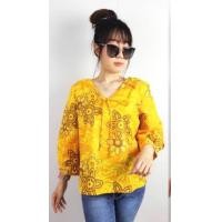 ราคา เสื้อผ้าป่านเนปาล ลายก้านแก้ว คอโบว์ผูก ปลายแขนพองสามส่วน เสื้อผู้หญิง เสื้อแฟชั่น เสื้อสงกรานต์ ฟรีไซส์รอบอก34 43 นิ้ว มี 6 สี (18522032351)