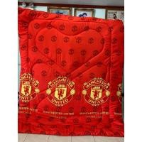 ราคา ผ้าห่ม ผ้าปูที่นอน ลายแมนยู ขนาด 5 6 ฟุต เนื้อผ้าคอตตอน 100 หนานุ่ม นอนสบาย (15713751473)