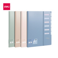 ราคา Deli แฟ้มเอกสาร แฟ้มซองพลาสติก แฟ้มเก็บเอกสาร แฟ้มเอกสารแบบมีสายรัด แฟ้มใส่เอกสาร อุปกรณ์สำนักงาน พลาสติก PP ขนาด A4 สุ่มสี (21454560329)