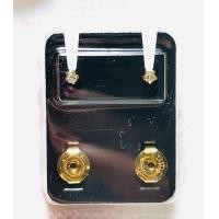 ราคา STUDEX earrings for sensitive ต่างหูเพชรczสำหรับผิวแพ้ง่าย วัสดุสแตนเลสแท้เกรดเครื่องมือแพทย์หุ้มทองบริสุทธิ์100 ปลอดตะกั่วนิกเกิ้ล ต่างหูผ่านการฆ่าเชื้อสะอาดปลอดภัย (11815107491)