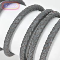 ราคา เชือกหนังถัก6มม สร้อยข้อมือสร้อยคอสร้อยประดับเสื้อไหมพรมเครื่องประดับหนังวัว DIY ทำด้วยมือสายคล้องกระเป๋าหนังแท้สายคล้องเชือก (9556467092)