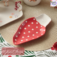 ราคา Violet Flamingo ชุดจานชามลายเห็ดสีแดง Mushroom Dinner Set (20827014950)