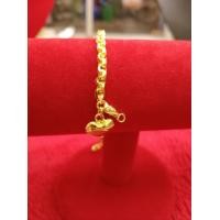 ราคา สร้อยข้อมือลายทาโร่1สลึง ลายทองแท้เยาวราช สีสวยเหมือนจริง (20920687055)