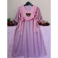 ราคา เดรสคลุมท้องลายสก็อตปักเรนโบว์ หมี (21412246719)