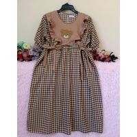 ราคา เดรสคลุมท้องลายสก็อตปักเรนโบว์ หมี (21412246718)