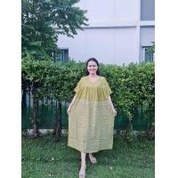ราคา ชุดนอนกระโปรงผ้าบาติก ชุดผ้าสปันปั้มเทียน ชุดคุณแม่ คุณยาย (9894212748)