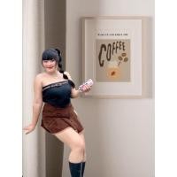 ราคา เกาะอกแต่งเข็มขัด สาวอวบ ชายแหลม เอิร์ทโทน เกาะอกสาวอวบ (20512880815)