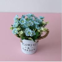 ราคา กระถางวินเทจพร้อมดอกไม้ปลอม น่ารักสดใส สูง23cm (6472692456)