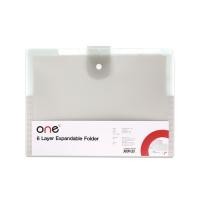ราคา ONE แฟ้มหีบเพลง 6 ช่อง ขนาด A4 สีเทา (20995699365)