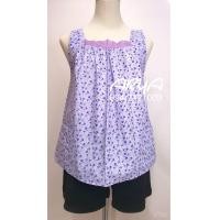 ราคา เสื้อคอกระเช้า เสื้อลายดอก เสื้อสงกรานต์ รหัสA01 ลายดอกแต่งคอลูกไม้คอทรงสี่เหลี่ยม ใส่สบายสวยเกินเบอร์มากกก (4553010869)