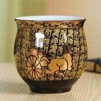 ราคา ถ้วยชาสองชั้นถ้วยชาเซรามิกลายครามสีฟ้าและสีขาวถ้วยชาสองชั้นแบบไม่รีดมือถ้วยกงฟูฉาถ้วยชากันลวกสไตล์ญี่ปุ่น (5777468356)